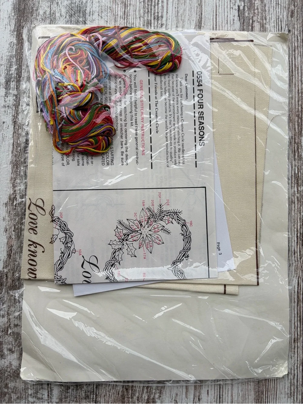 VTG “Four Seasons” Cross Stitch Kit